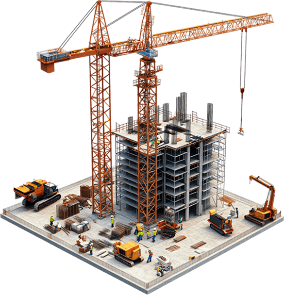Gerhäuser Bau - Ihre Baufirma für professionellen Massivbau in Franken. Hochmoderne Baustellenausstattung und erfahrene Fachkräfte für Ihren Hausbau.